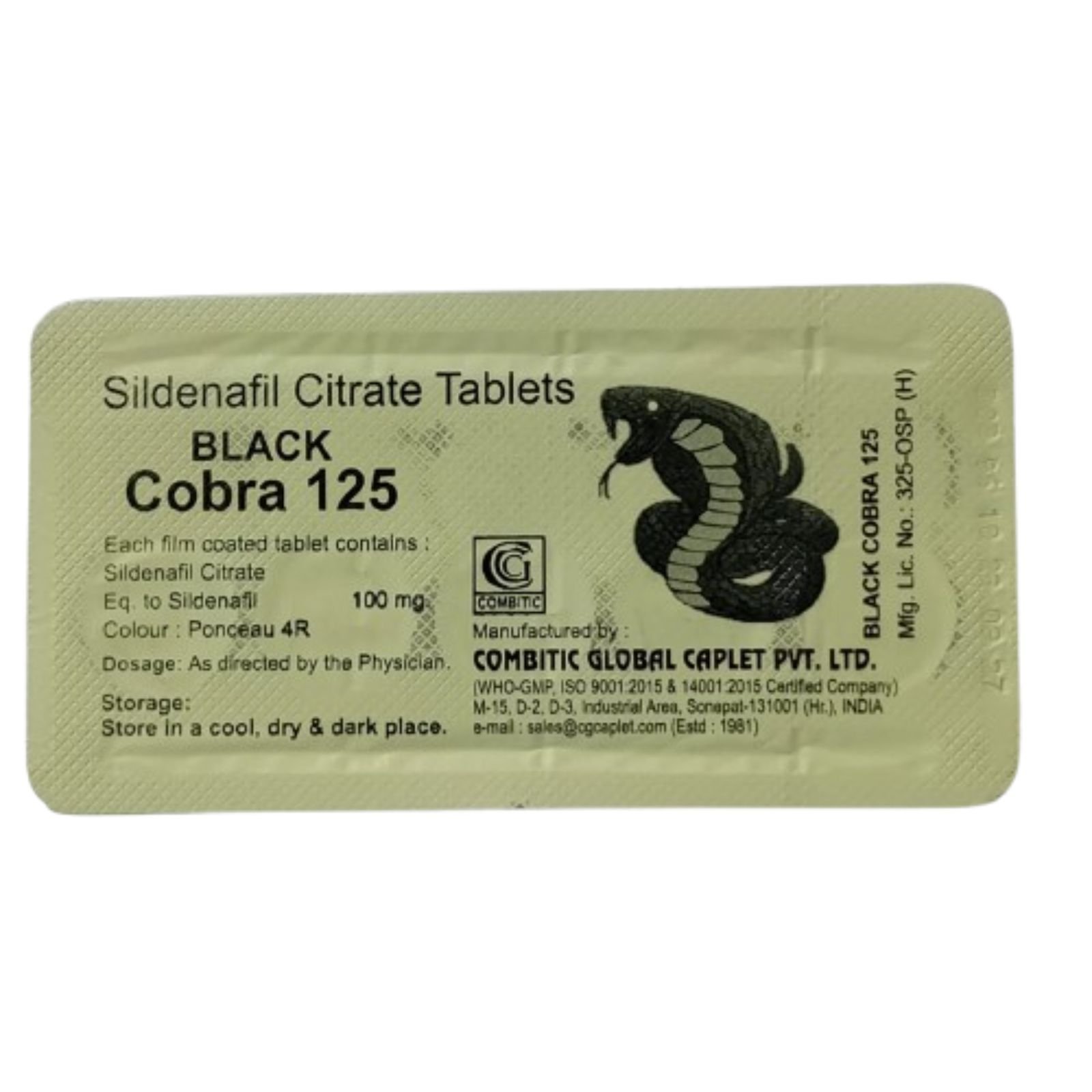 cobra 125 tablets