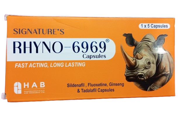 Rhyno capsules Sildenafil Fluoxetine Ginseng Tadalafil