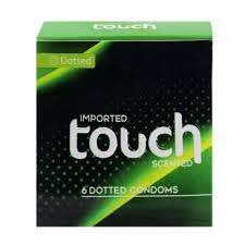 Timing Plus Touch Dotted Condom 5-Pcs Touch Dotted Condom 5-Pcs is se 1 pack mein 6 Condoms hote hain Touch Dotted Condom offers a thrilling and safe intimate experience. With its innovative dotted texture, these condoms enhance pleasure and intimacy for both partners. Each pack contains 5 premium-quality condoms designed for maximum comfort and reliability. Enjoy heightened sensations and peace of mind with Touch Dotted Condoms. Discover the ultimate in pleasure and protection today! Condoms Touch Dotted Condoms 5 Per Pack