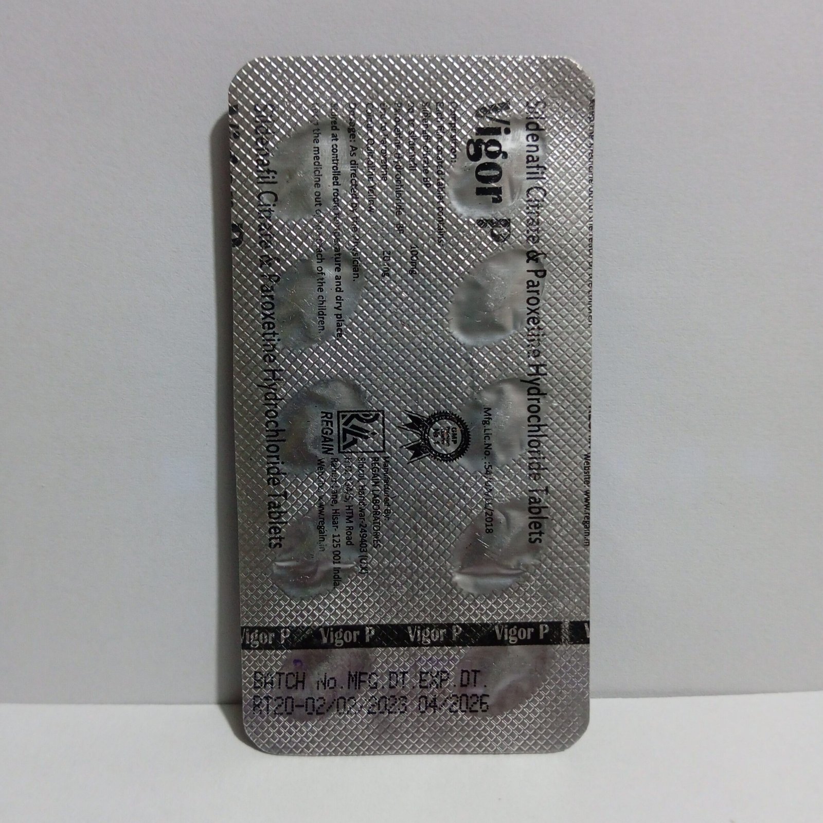vigor p tablets