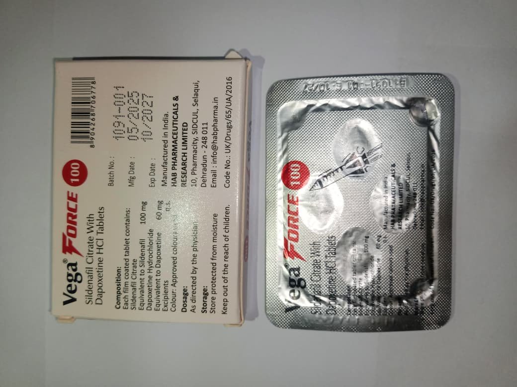 Vega Force 100 Tablet for Timings