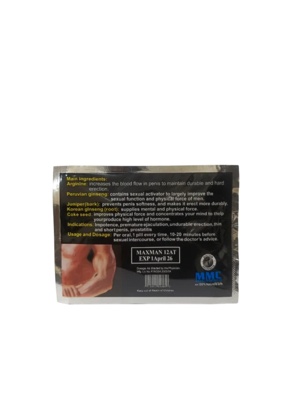 Maxman Sex Tablets Pouch