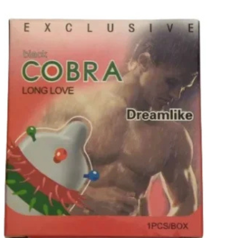 Black Cobra Spike Condom for Men
